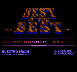 Best of the best championship karate