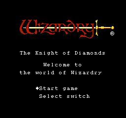Wizardry - the knight of diamonds