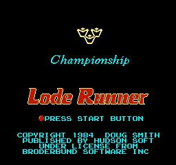 Championship lode runner