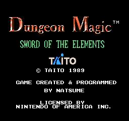 Dungeon magic - sword of the elements