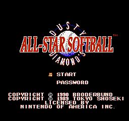 Dusty diamonds all-star softball